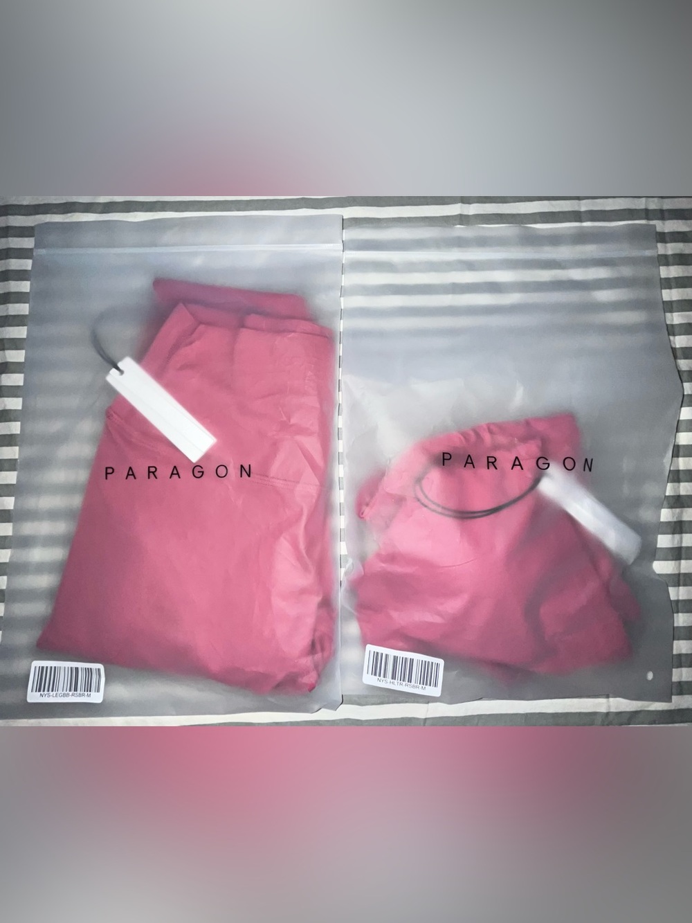 Paragon Recstretch Unbound Halter Bra + SculptSeam Plus Legging in Raspberry M - Picture 6 of 6
